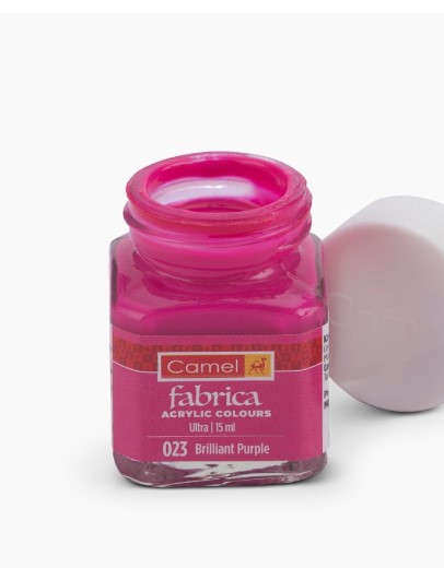 Camel Fabrica Acrylic Colours, Individual bottle of Brilliant Purple  in 15 ml